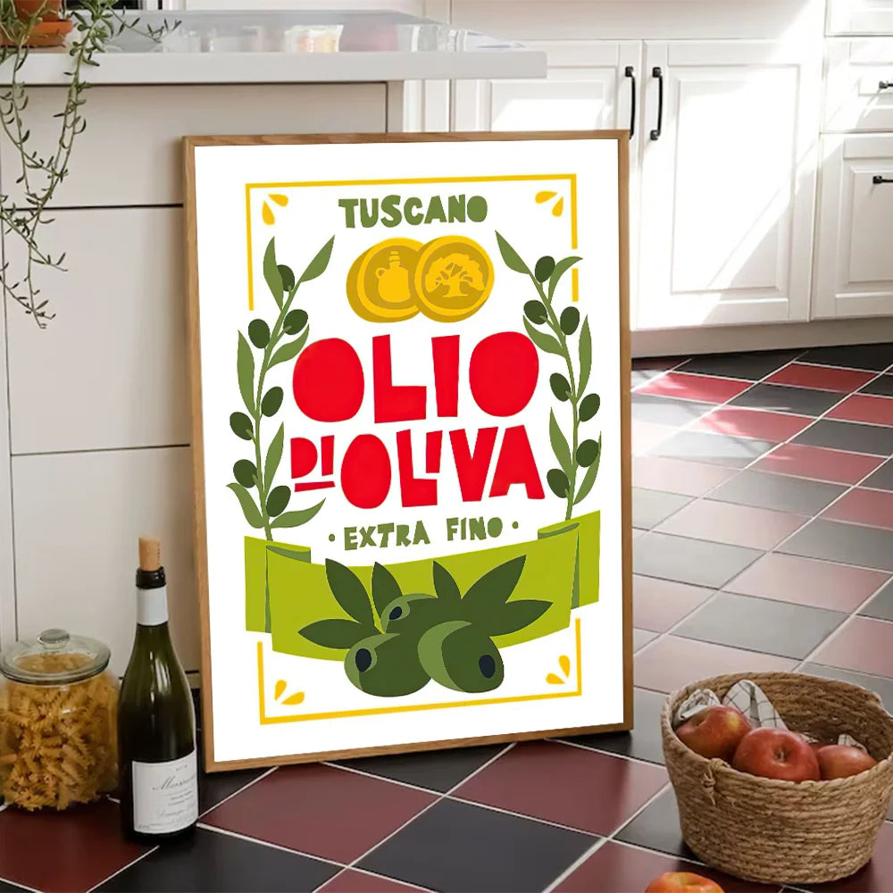 Tableau Italie Gourmande Vintage