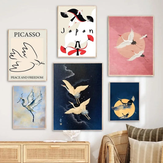 Tableau Colombe Picasso Abstrait