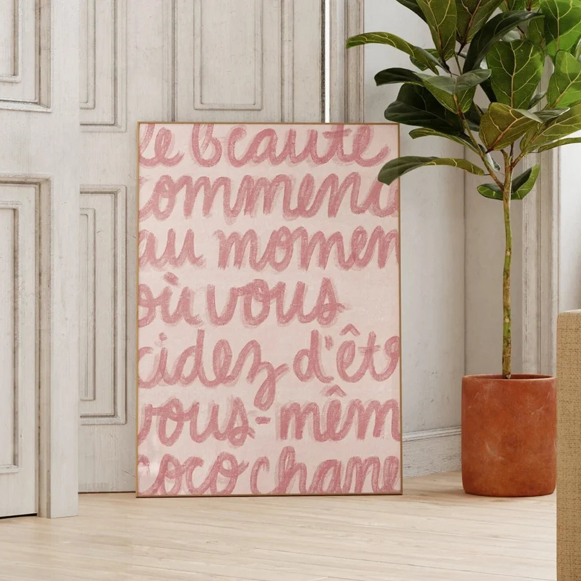 Tableau Citations Aquarelle Vintage