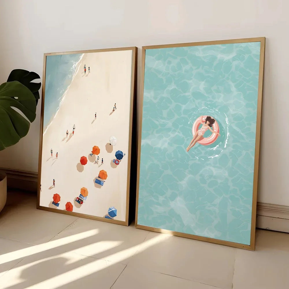 Tableau Plage Vue Plongée