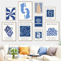 Tableau Matisse Bleu Moderne