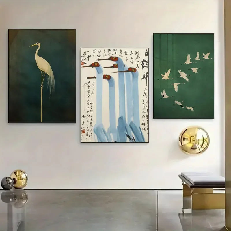 Tableau Oiseaux Zen Asiatique