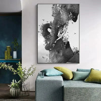 Tableau Éléphant Floral Minimaliste