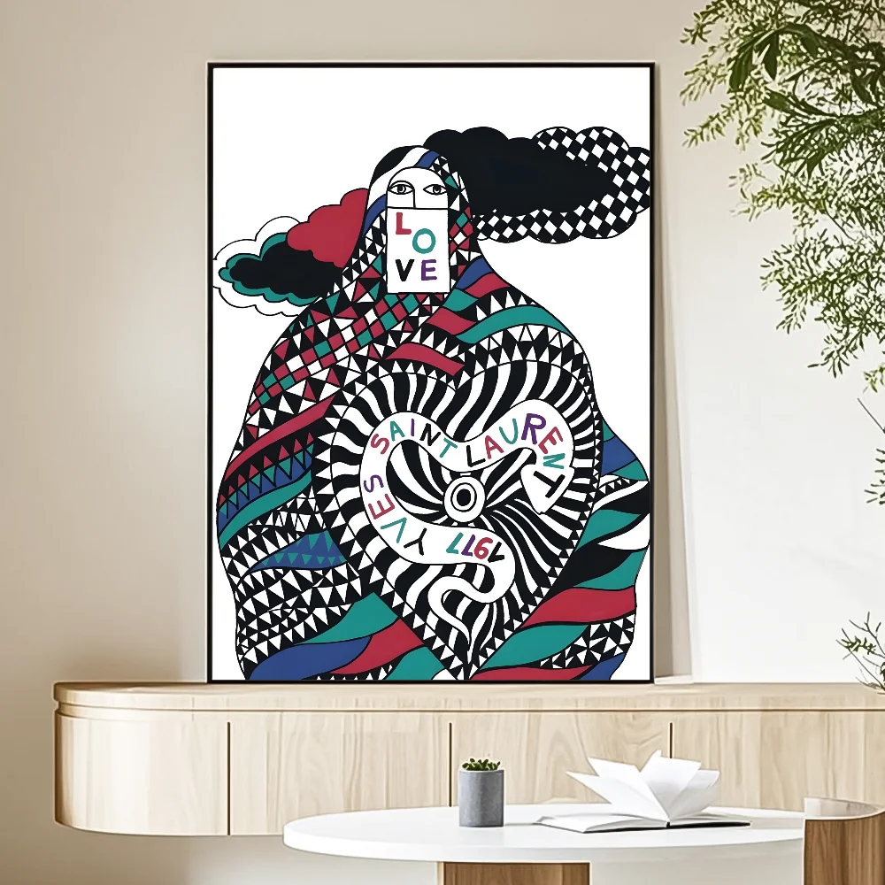 Tableau Logo Yves Saint Laurent Pop Art