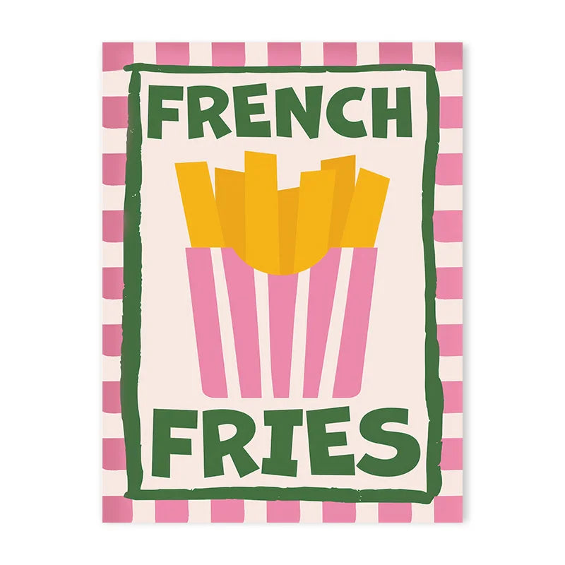 Tableau Slogans Gourmands Pastel