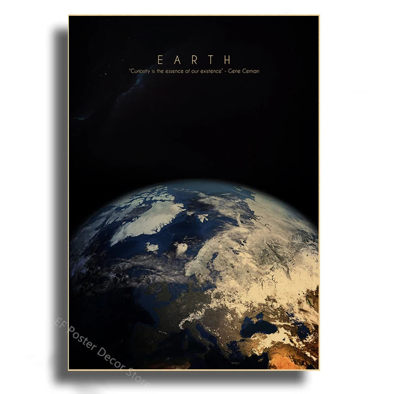 Tableau Évasion Cosmique Rouge