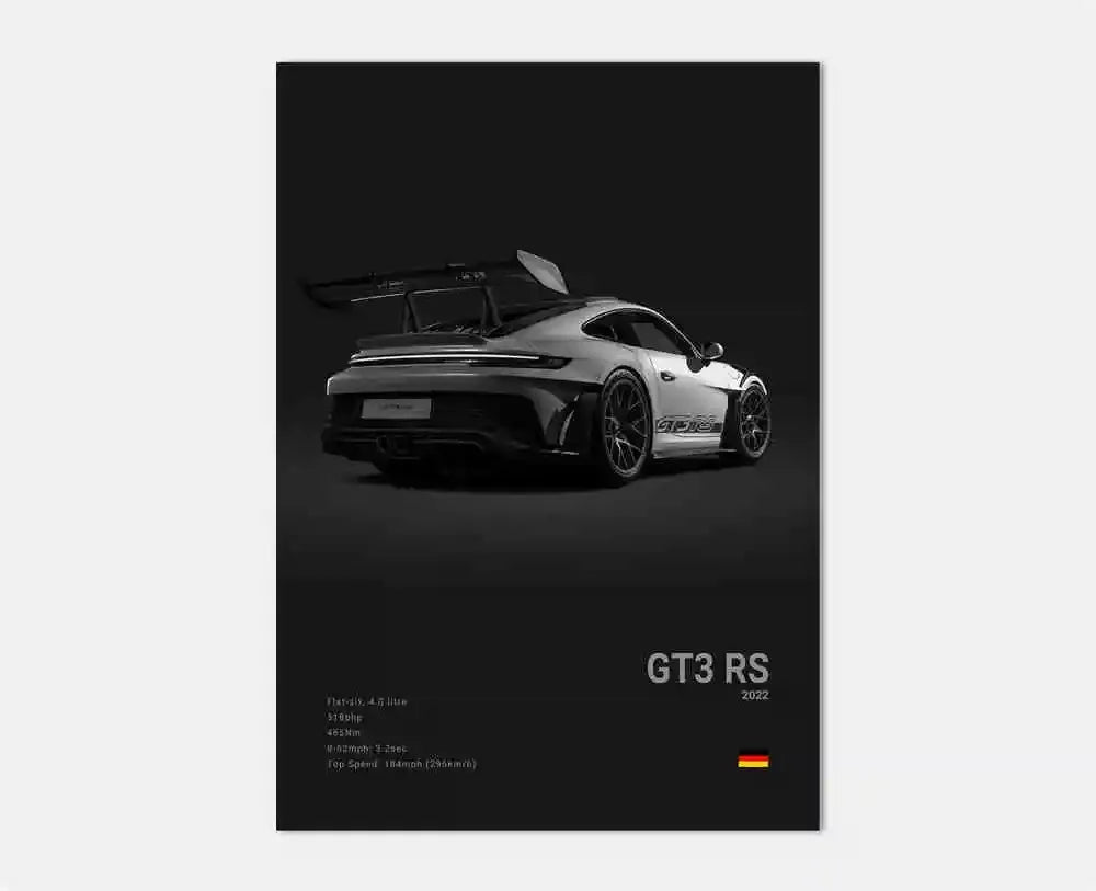 Tableau Porsche GT3 RS Minimaliste