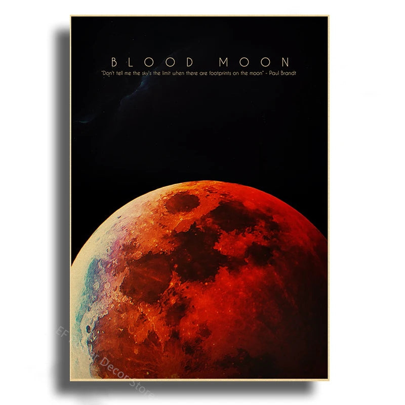 Tableau Cosmos Rouge Mystique