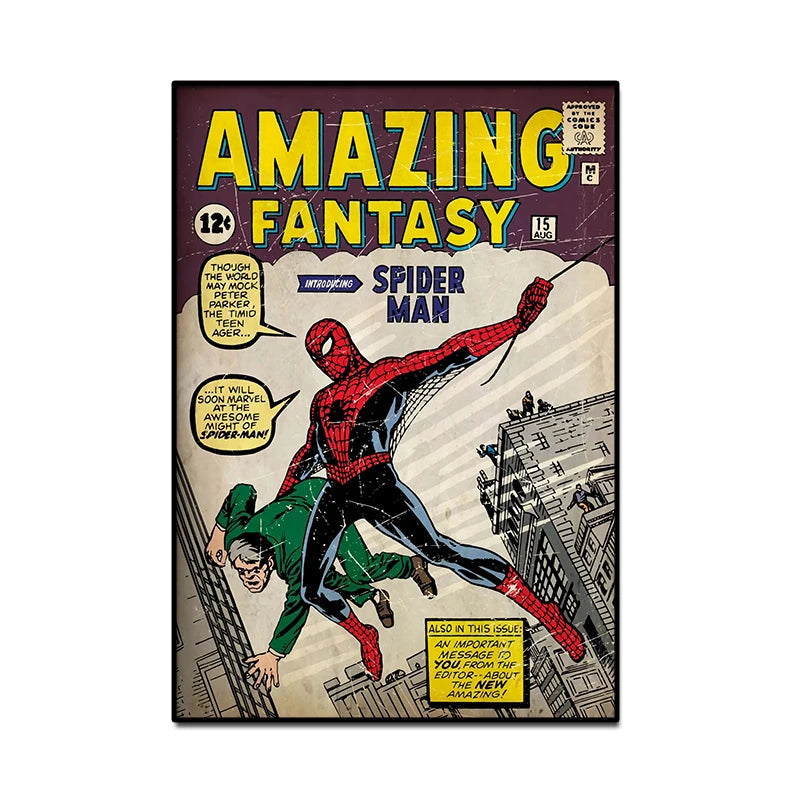 Tableau Spider-Man Comic Vintage