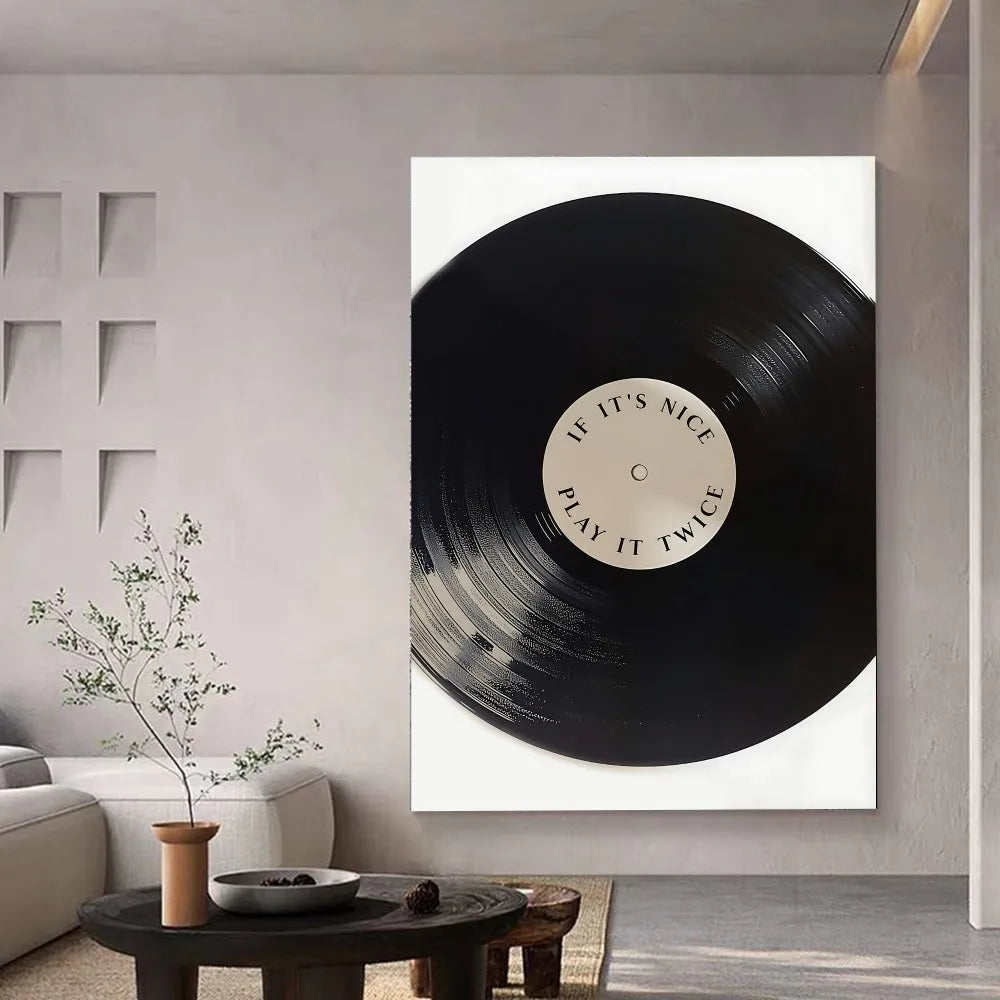 Tableau Vinyle Rétro Minimaliste