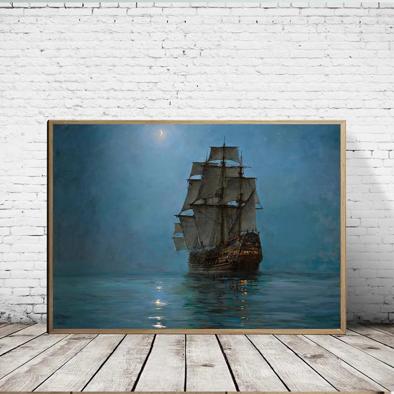 Tableau Voilier de Nuit