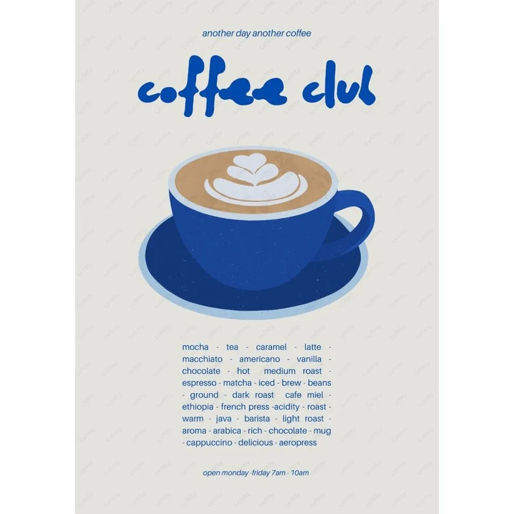 Tableau Rituel Café Minimaliste