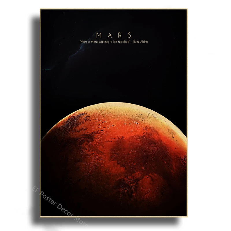 Tableau Cosmos Rouge Mystique