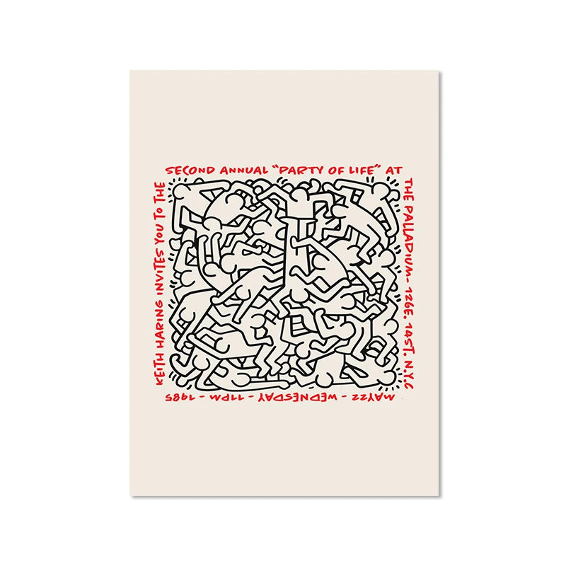 Tableau Pop Art Silhouettes Dansantes