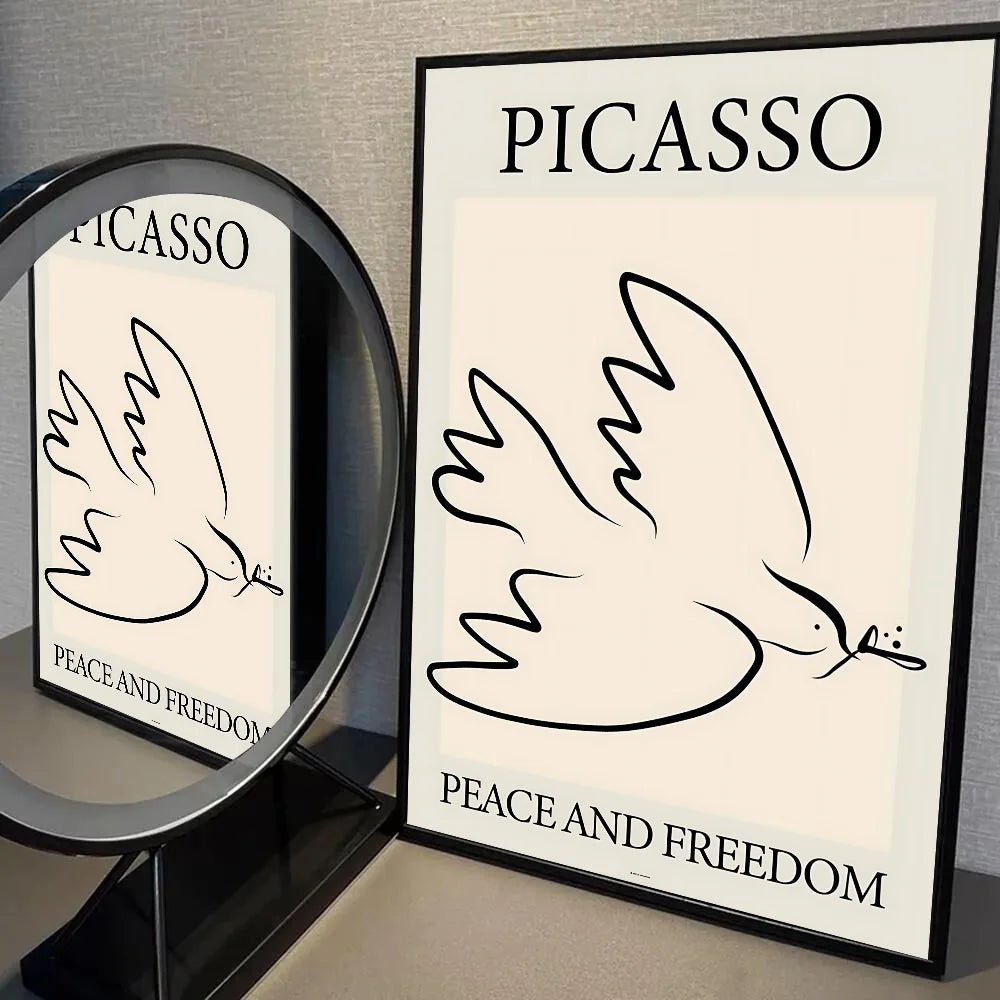 Tableau Colombe Picasso Abstrait