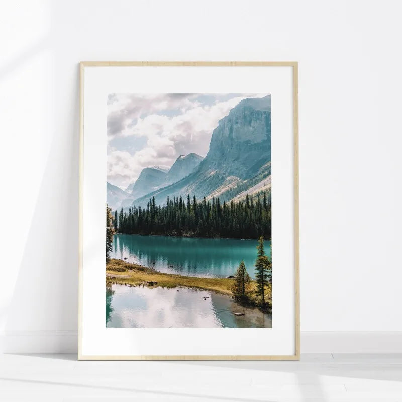 Tableau Lac Montagne Turquoise