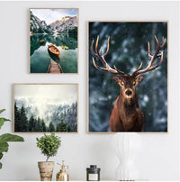 Tableau Lac Montagne Nordique