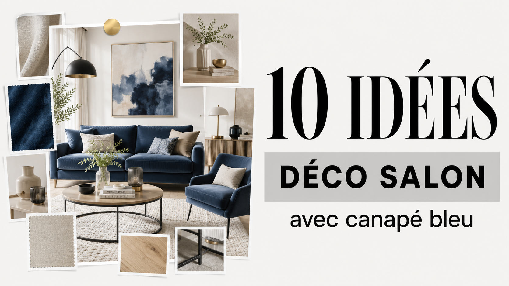 10 Idées Déco Salon avec Canapé Bleu Image