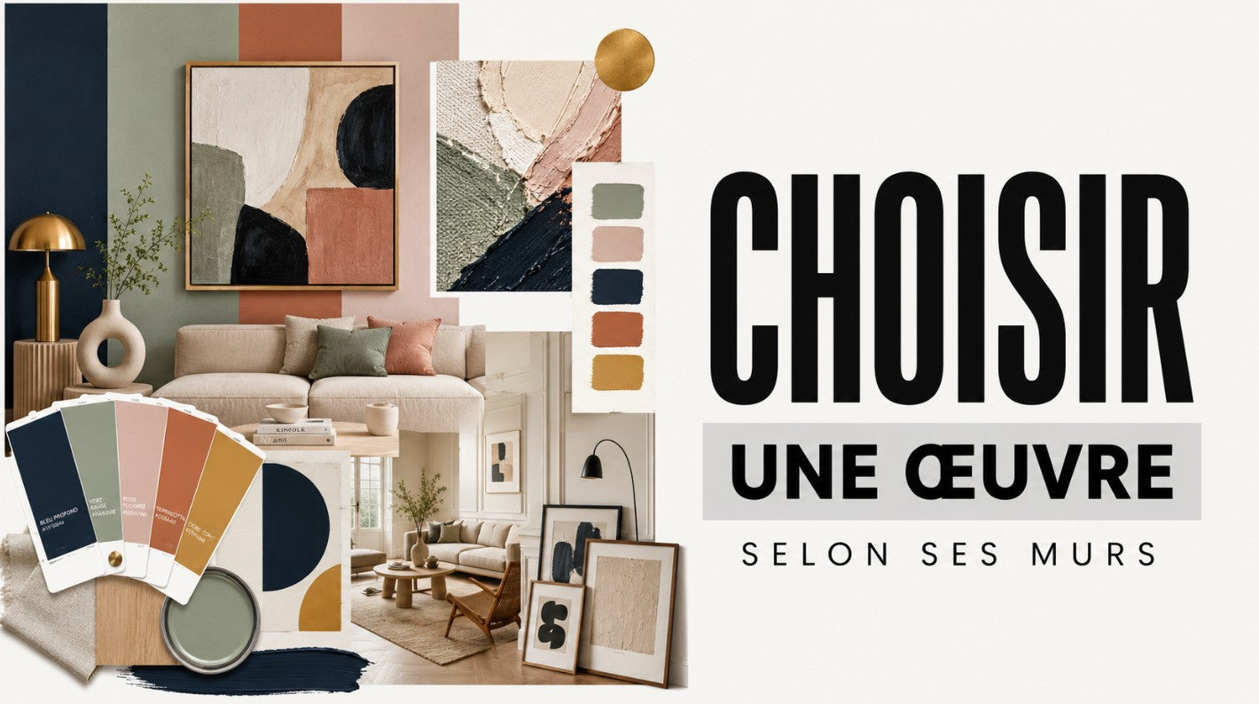 Comment choisir une œuvre selon la couleur de ses murs