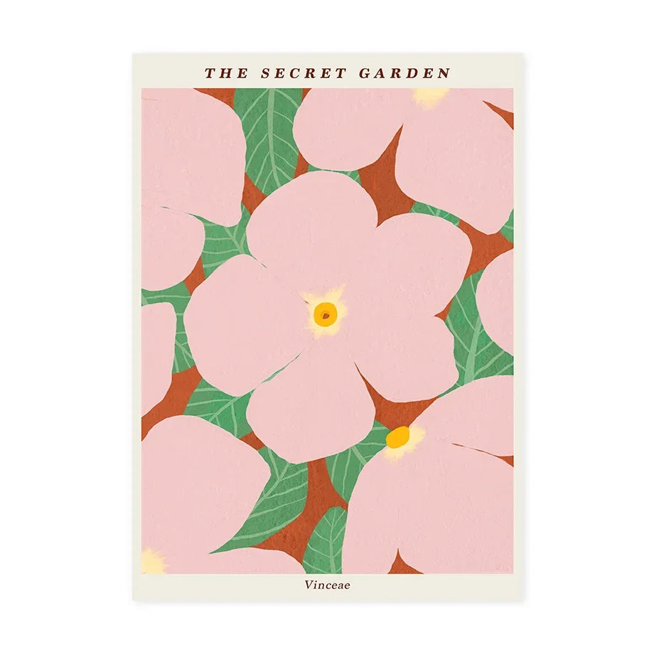 Tableau Botanique Jardin Secret