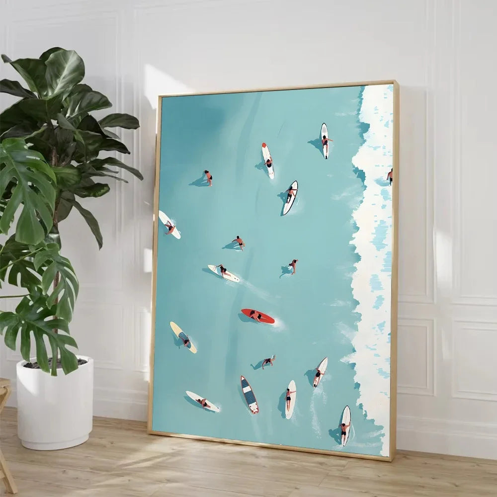 Tableau Plage Vue Plongée