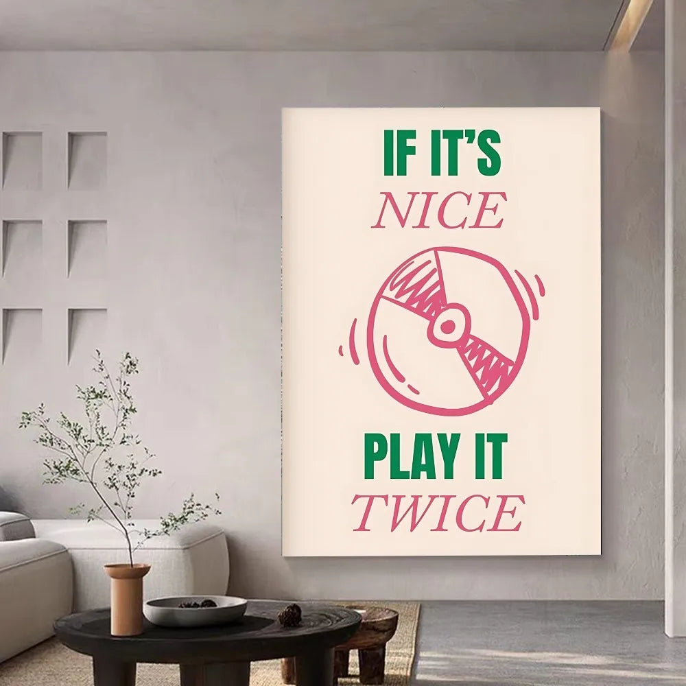 Tableau Vinyle Rétro Minimaliste