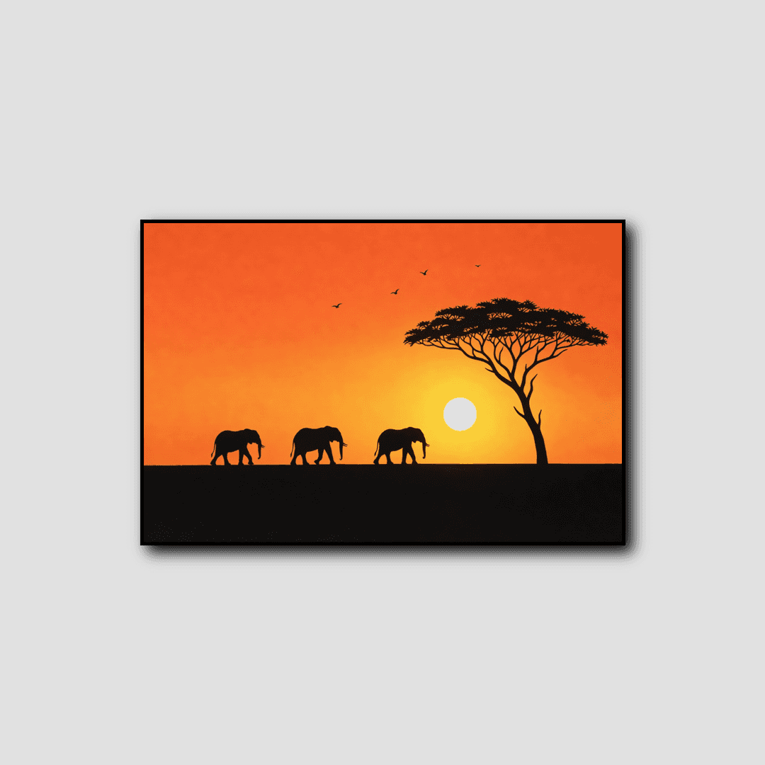 Tableau Savane Africaine