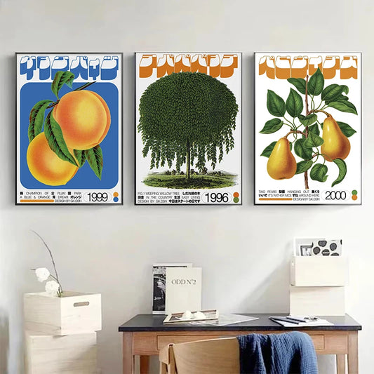 Tableau Design Fruits Vintage