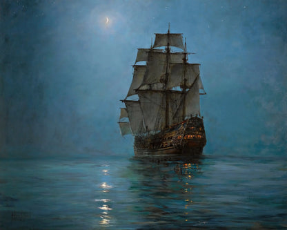 Tableau Voilier de Nuit
