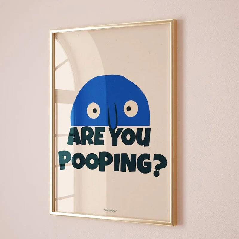 Tableau Visage Humoristique Toilette