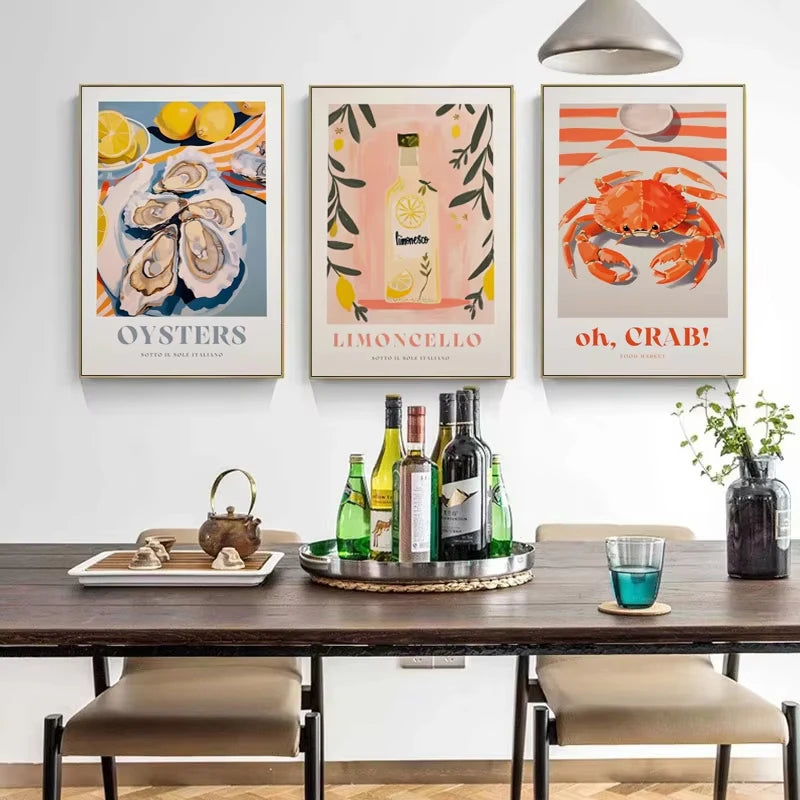 Tableau Huîtres Citron