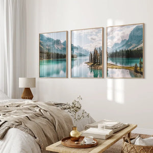 Tableau Lac Montagne Turquoise