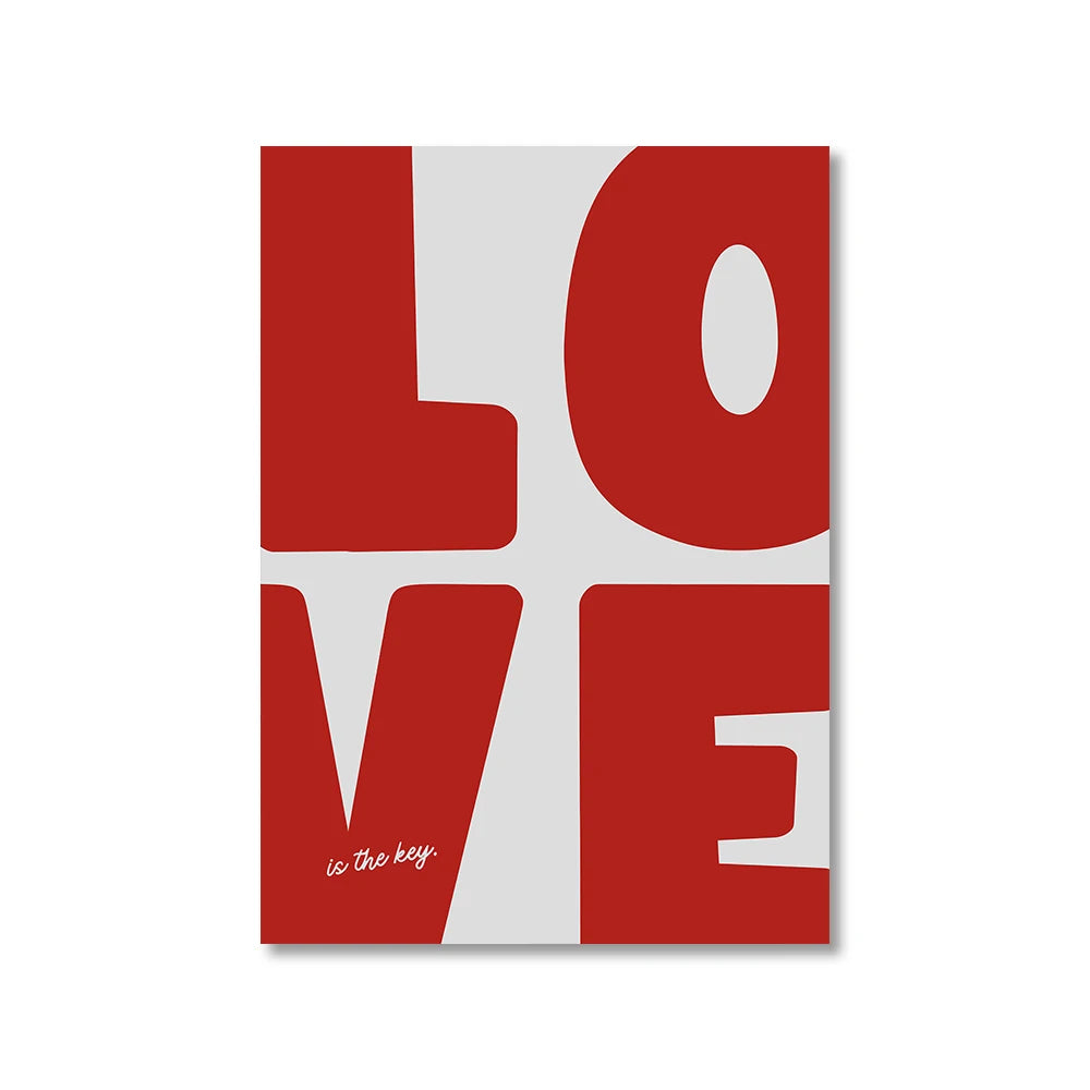 Tableau Coeurs Slogans Romantiques