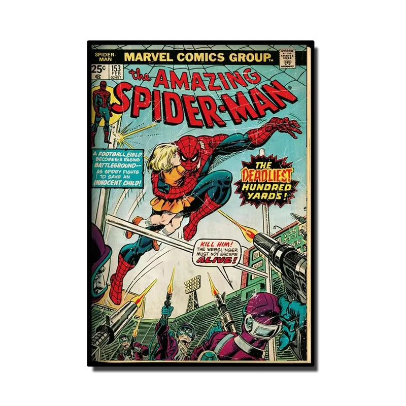 Tableau Marvel Comic Rétro