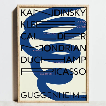 Tableau Géométrique Bleu et Rouge