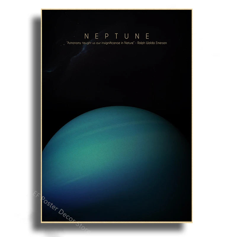Tableau Planètes Cosmos Minimaliste
