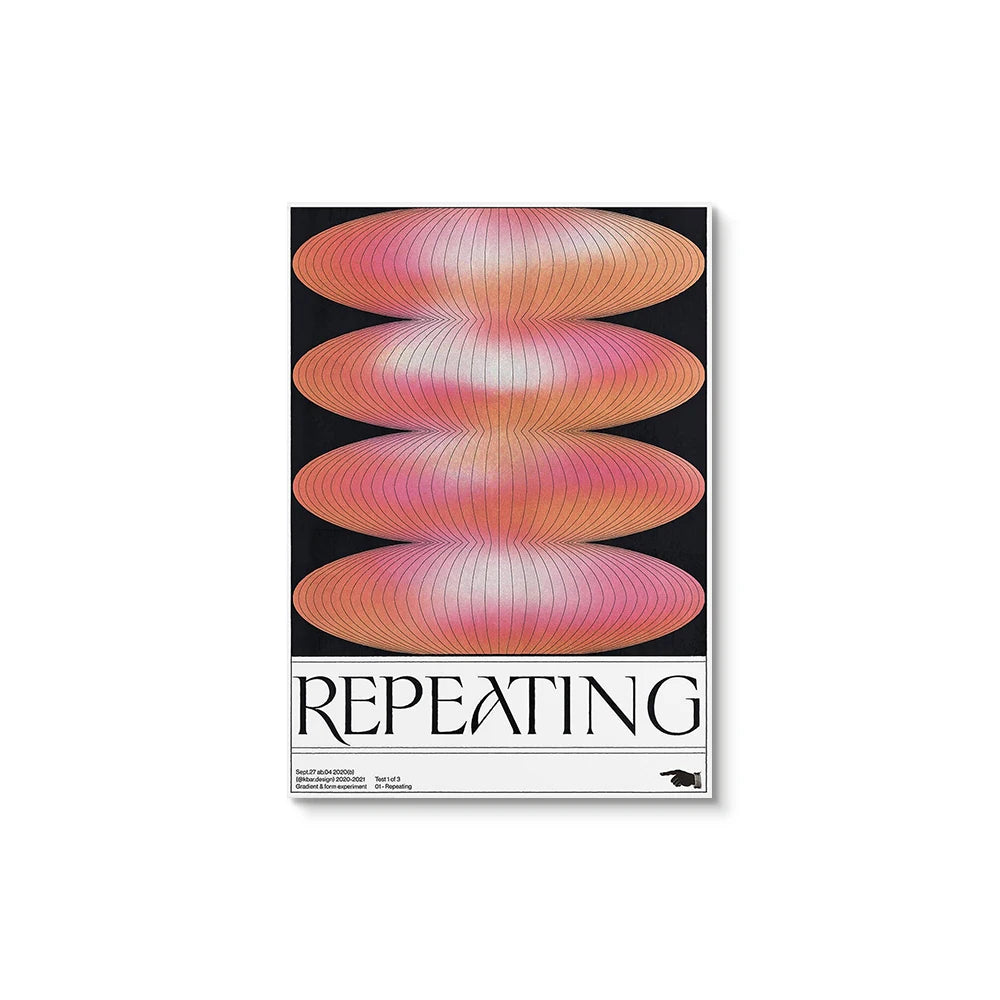 Tableau Graphique Moderne Typographie