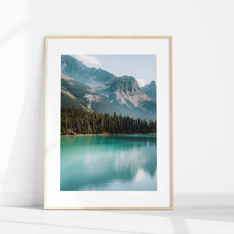 Tableau Lac Montagne Turquoise
