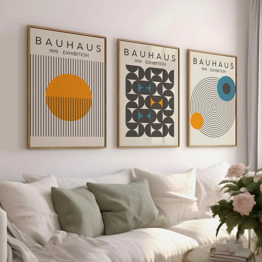Tableau Bauhaus Abstrait