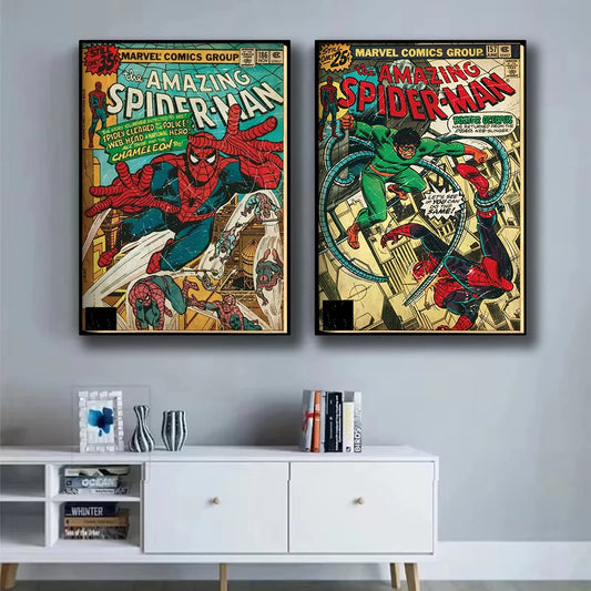 Tableau Marvel Comic Rétro