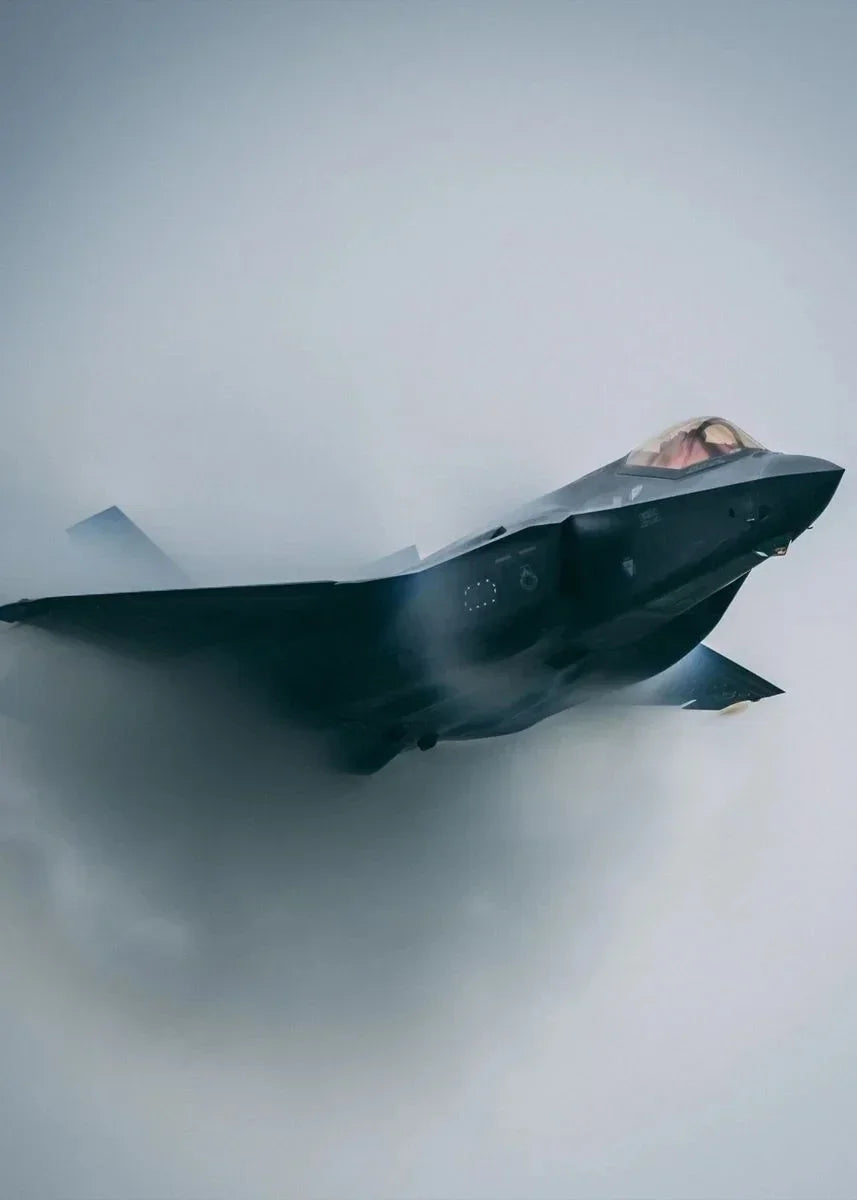 Tableau Avions de Chasse brume