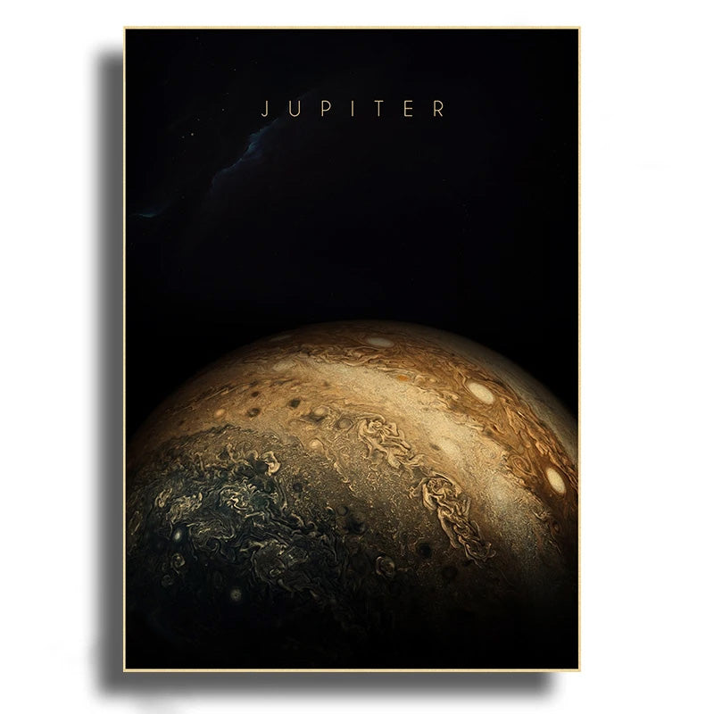 Tableau Planètes Cosmos Minimaliste 4