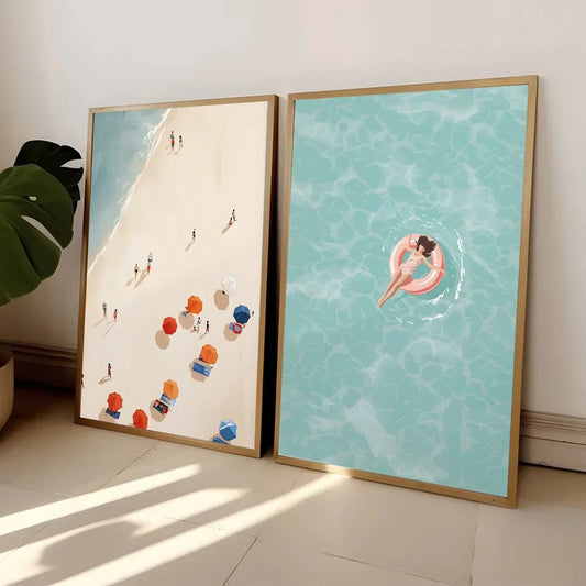 Tableau Plage Vue Plongée