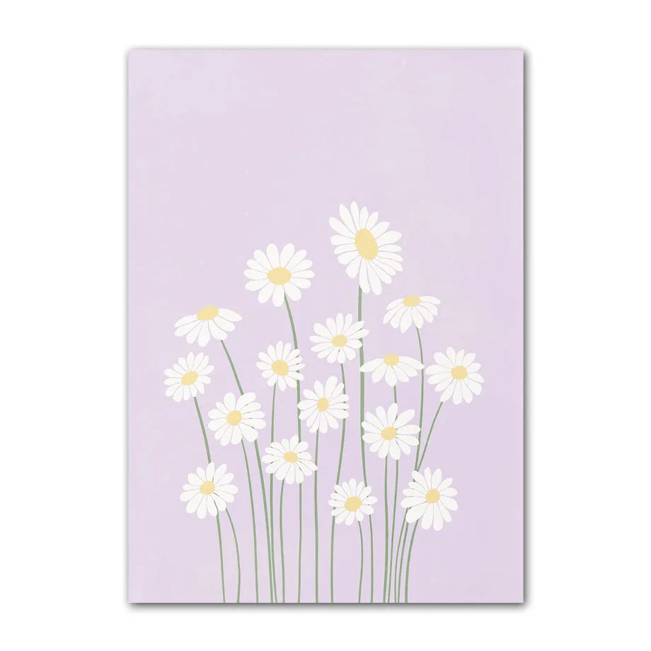 Tableau Marché Floral Pastel