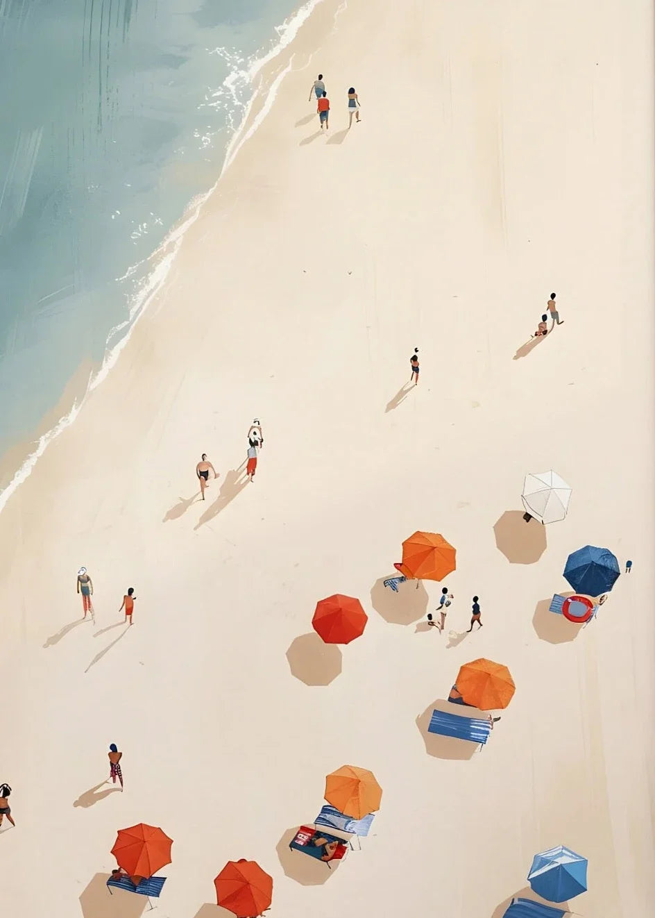 Tableau Plage Vue Plongée