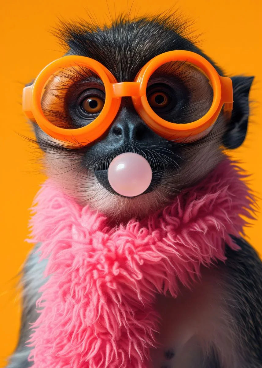 Tableau Animaux Pop Art Lunettes