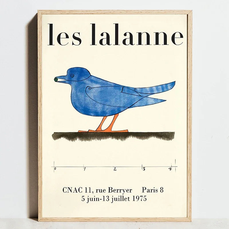 Tableau Abstrait Orange et Bleu