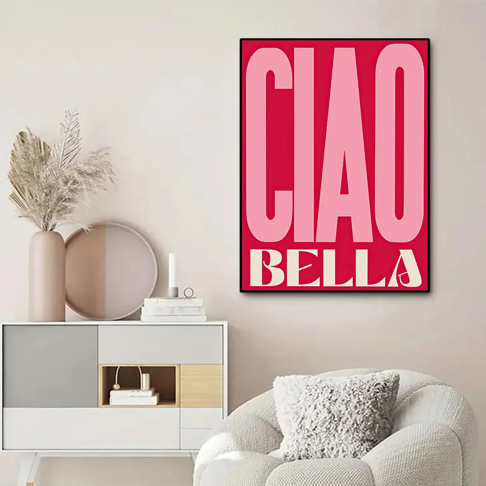 Tableau Pop Art Citations Roses