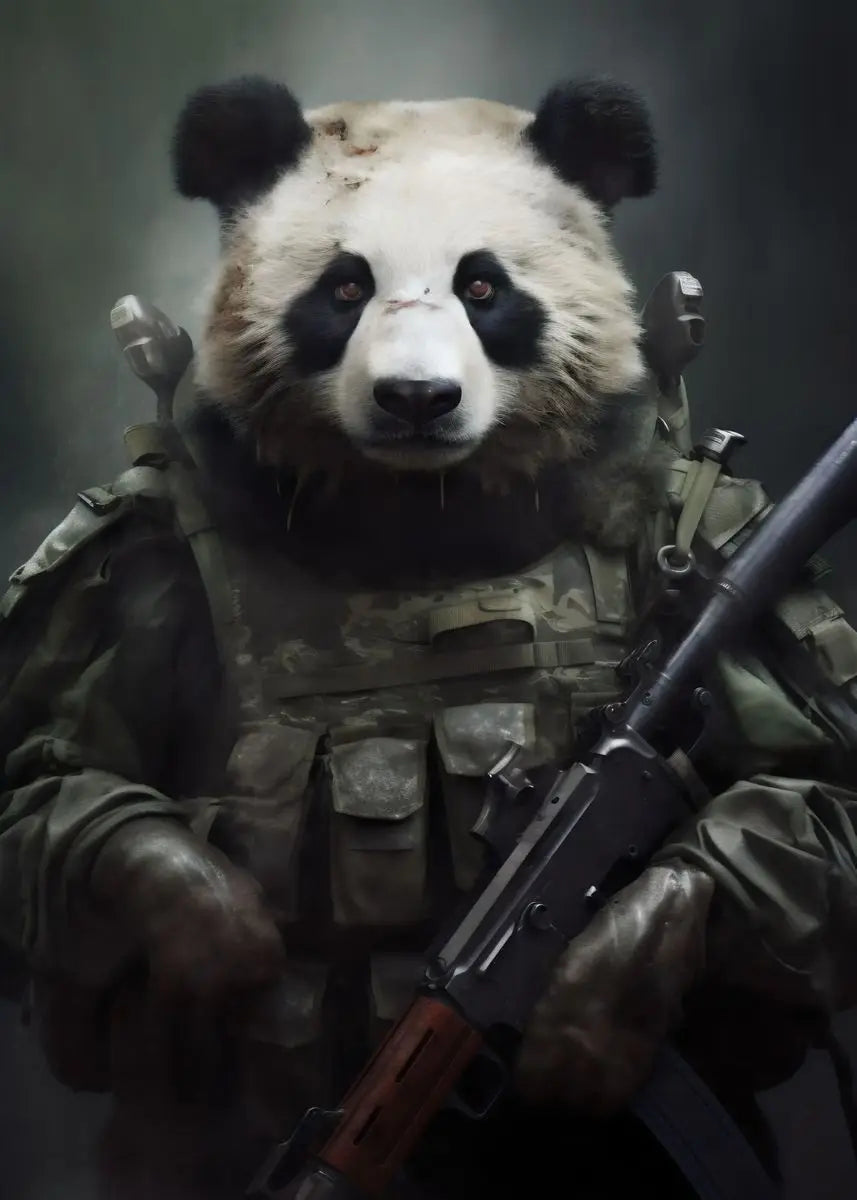 Tableau Panda militaire