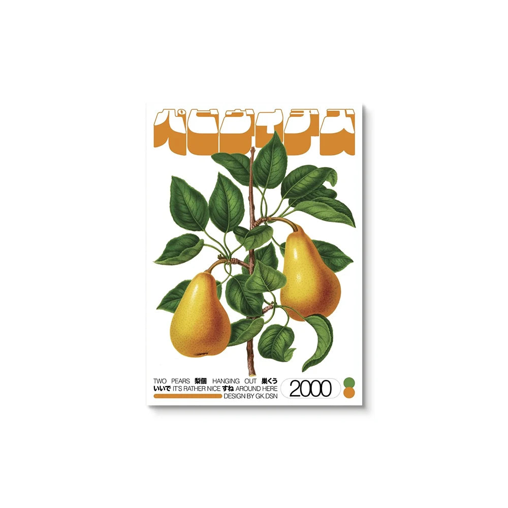 Tableau Design Fruits Vintage
